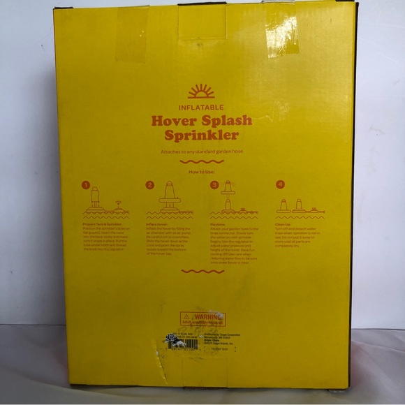 Sun Squad Kids Inflatable Hover Splash Sprinkler Sky-High Splashes WaterPlay NIB - Picture 7 of 11